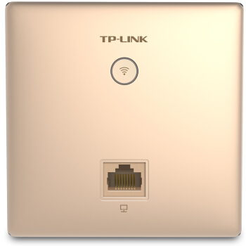 
                                        TP-LINK TL-AP302I-PoE 300M无线86型面板式AP 企业级酒店别墅wifi接入 POE供电 AC管理 香槟金色                