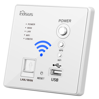 朗碩 Losus 朗碩多機能壁式wifi無線ルータ家庭用企業壁に強い86型入壁パネルapホテル白色300 M 写真価格ブランド見積 京東